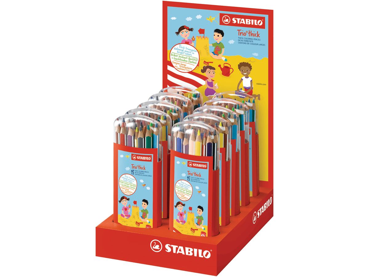 STABILO Matite colorate Trio Zebrui 203/10115 rotoli 10 pezzi (4006381456401)