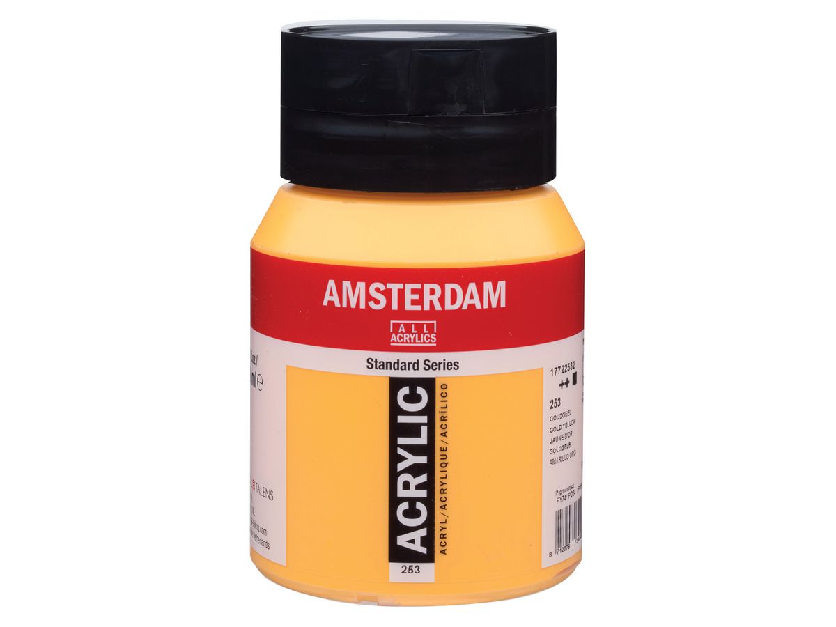 AMSTERDAM Peinture acrylique 500ml 17722532 jaune 253 (8712079394844)