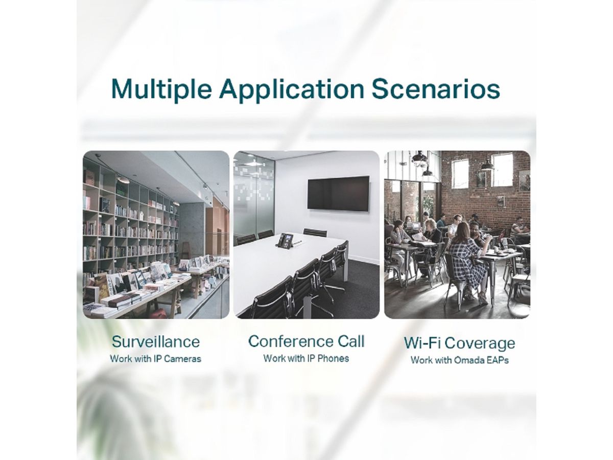 TP-LINK Gigabit Desktop PoE Switch TLSG1008P 8x 10/100/1000 (6935364021160)