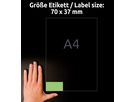 AVERY ZWECKFORM Etiquettes 70×37mm 3450 vert 2400 pcs. (4004182034507)