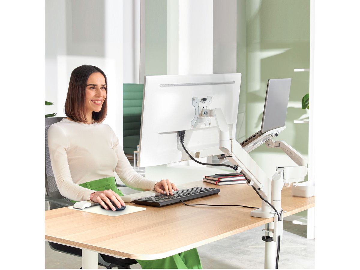 LEITZ Support de moniteur 6538-00-85 Gris, c/ support portable (4002432134694)