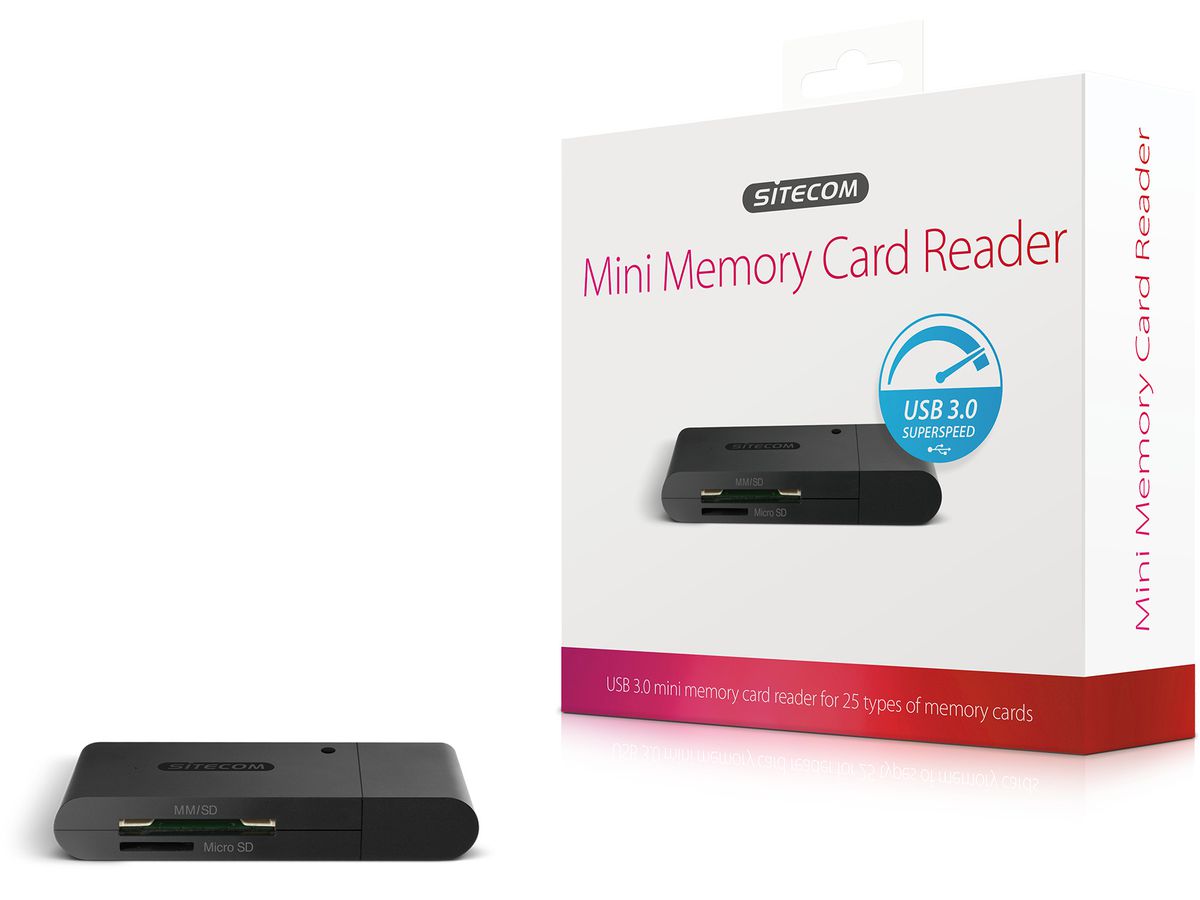 SITECOM USB 3.0 Mini Mem. Card Reader MD-063 (8716502029716)