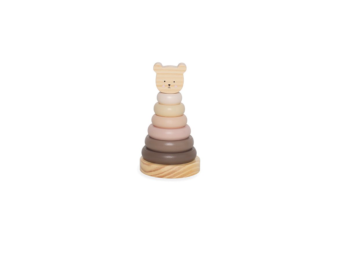 JABADABADO Stacking toy Nature Line 10cm W7244 Teddy (7332599072445)