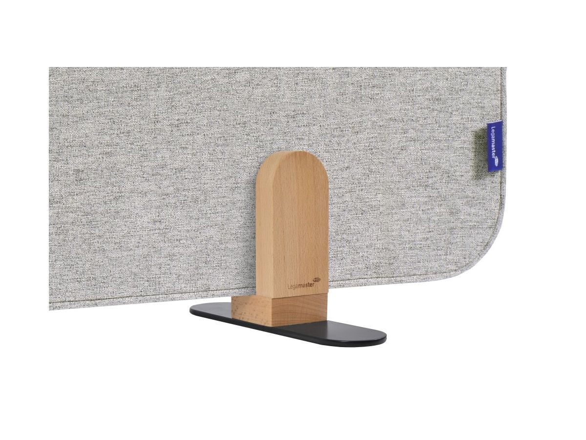 LEGAMASTER Tischtrennwand 120x60cm 7-209831 ELEMENTS, grau, Standfuss (8713797101202)