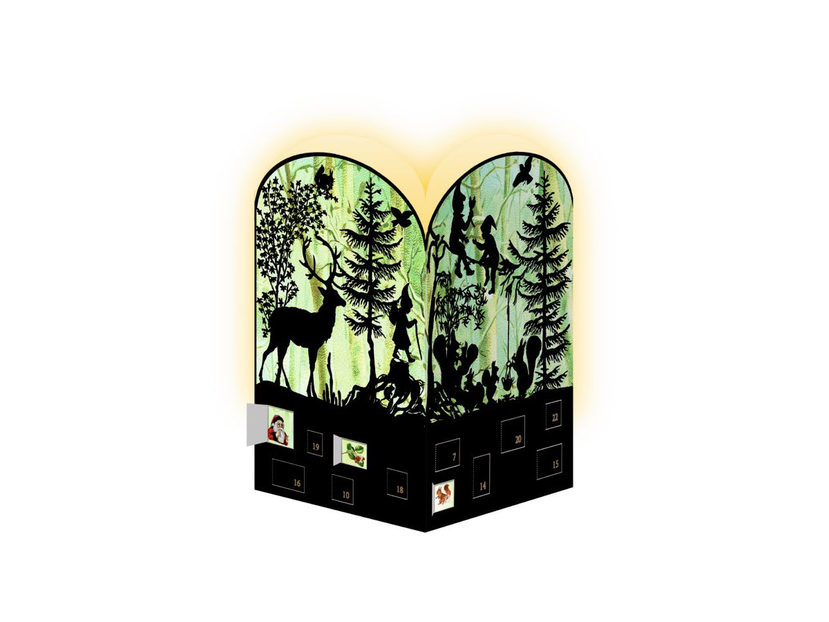 COPPENRATH Adventskalender 16.5x11.5cm 92998 Nostalgische Scherenschnitte (4050003929989)