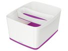 LEITZ MyBox L avec couvercle 18lt 5216-10-62 blanc/violet (4002432121649)