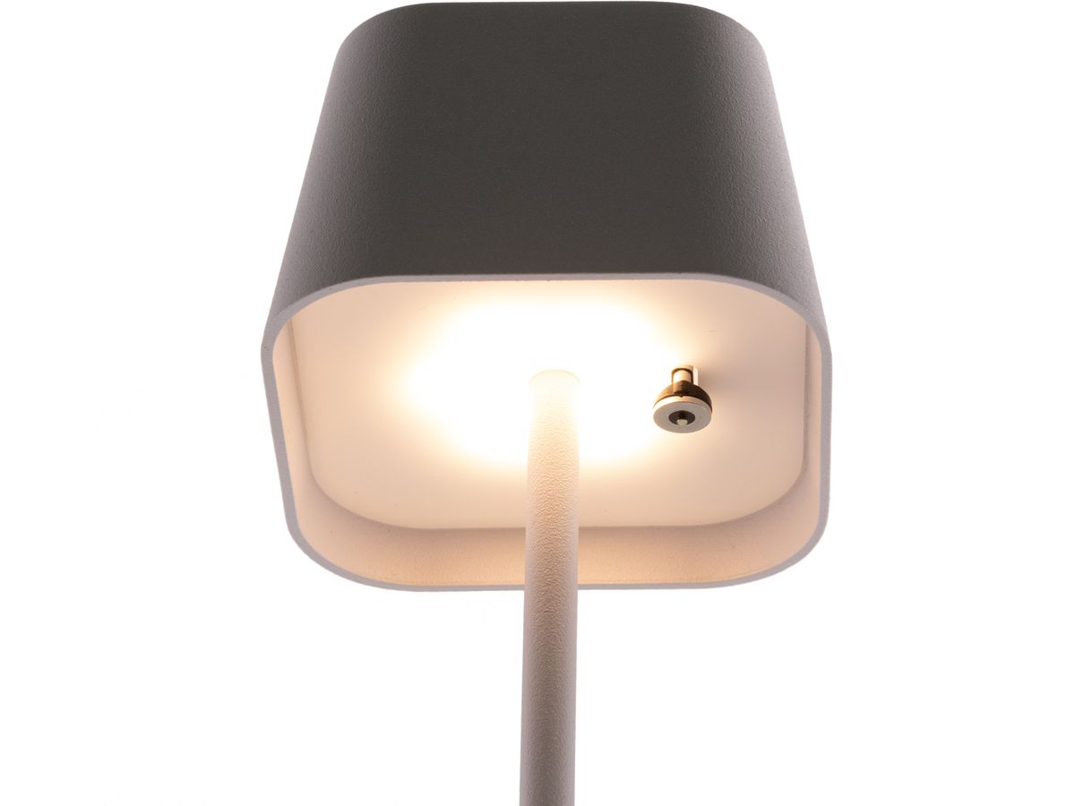 SECURIT Lampe de table MALTE LP-MT-WT blanc, batterie, dimmable (8720663161260)