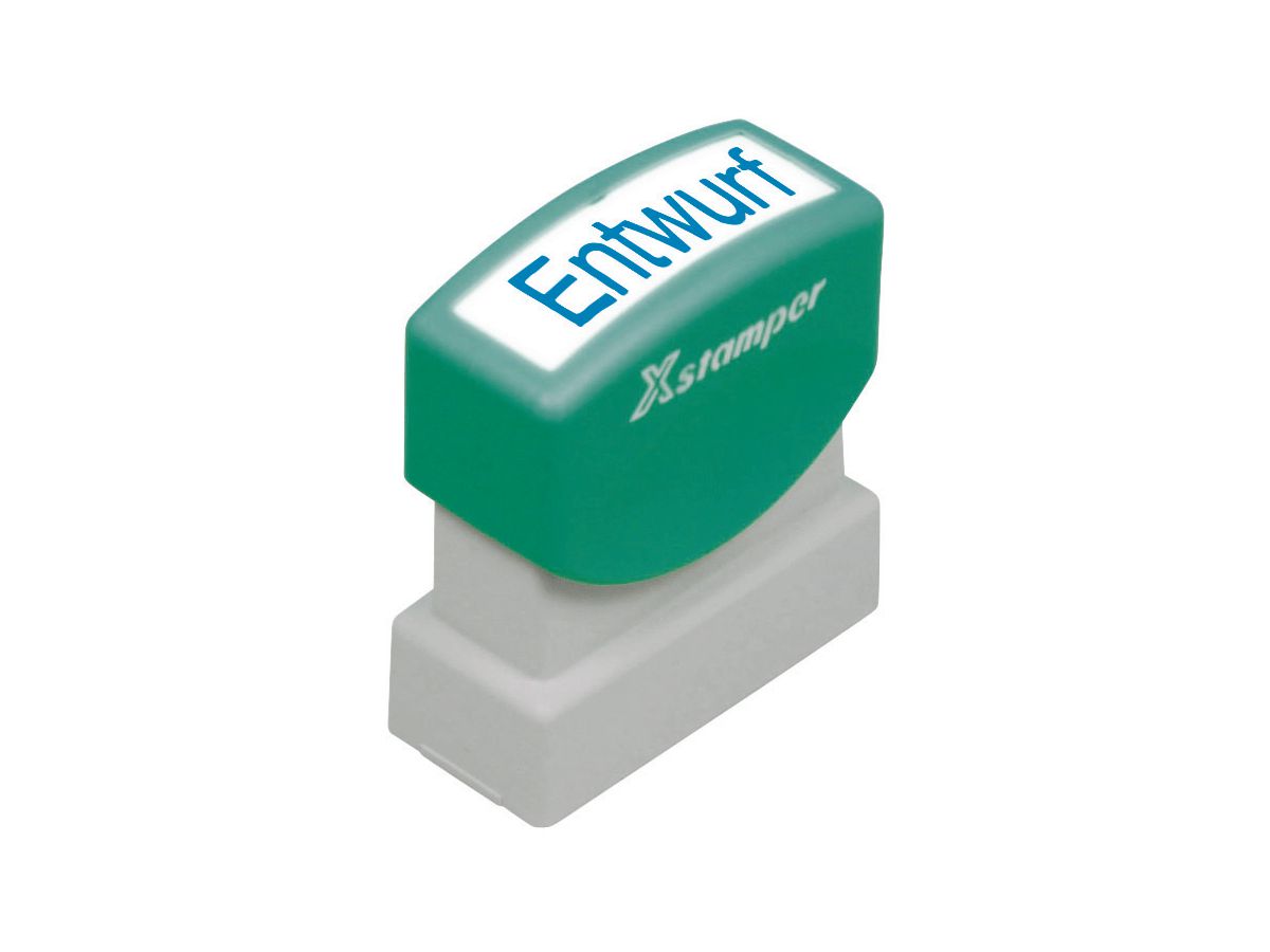 XSTAMPER Stempel Entwurf GE 17B blau (4974052947926)