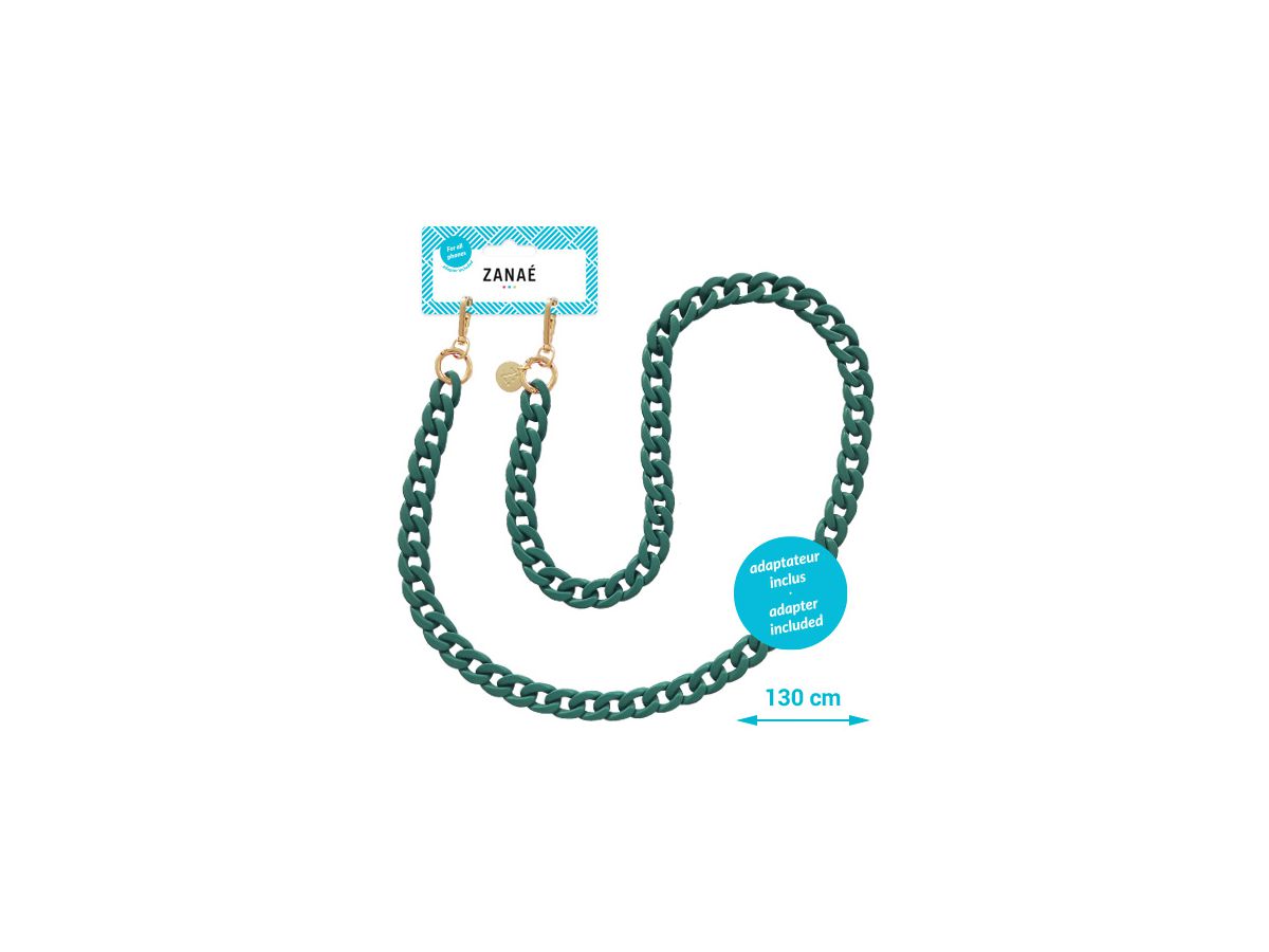ZANAÉ Phone Necklaces Emerald 19538 Mate green (3663838195385)