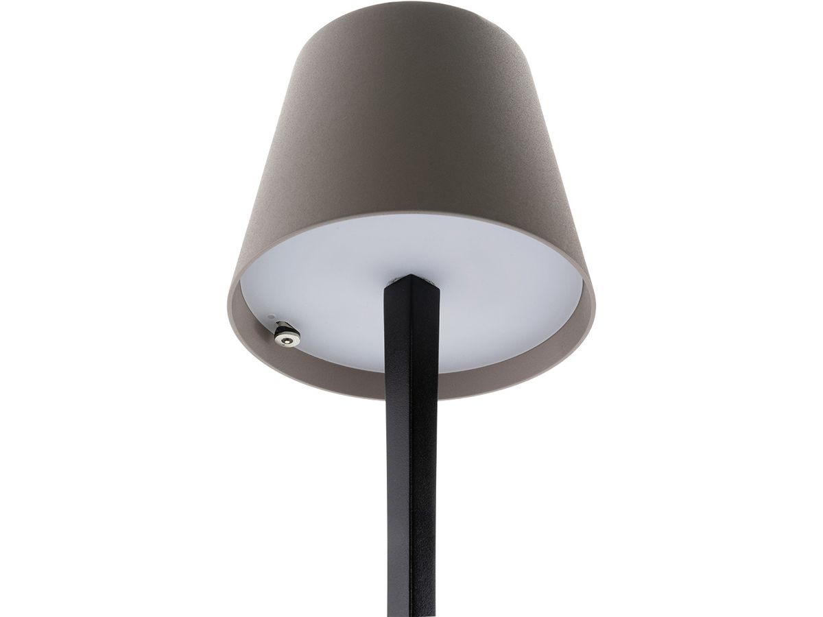 SECURIT Lampe de table MILANO LP-MI-BL-TP gris, batterie, dimmable (8720663161000)
