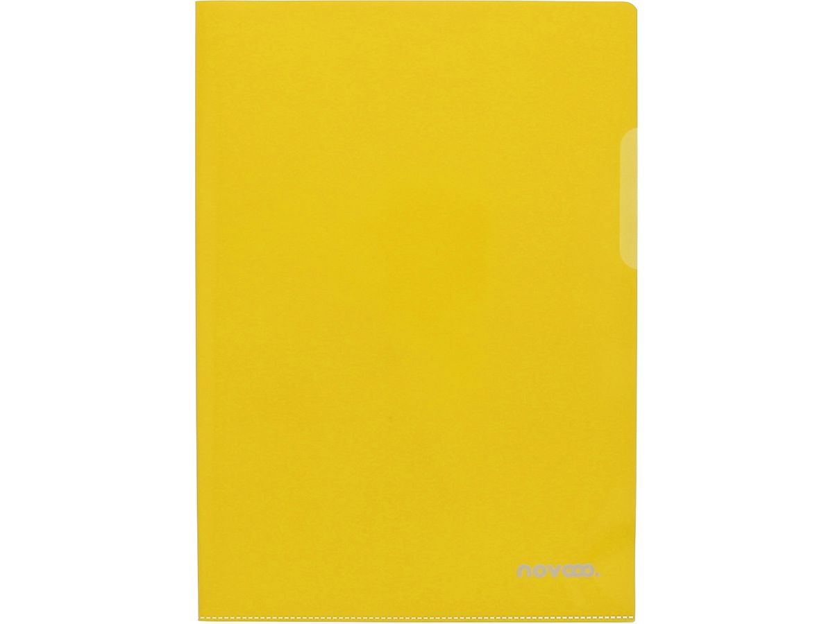 NOVOOO Pro Sichtmappen 140my A4 400197667 gelb glatt 10 Stück (9010729003481)