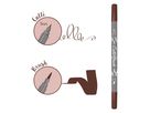 ONLINE Callibrush Pen Double Tip 2mm 19062/6 Brown (4014421190628)
