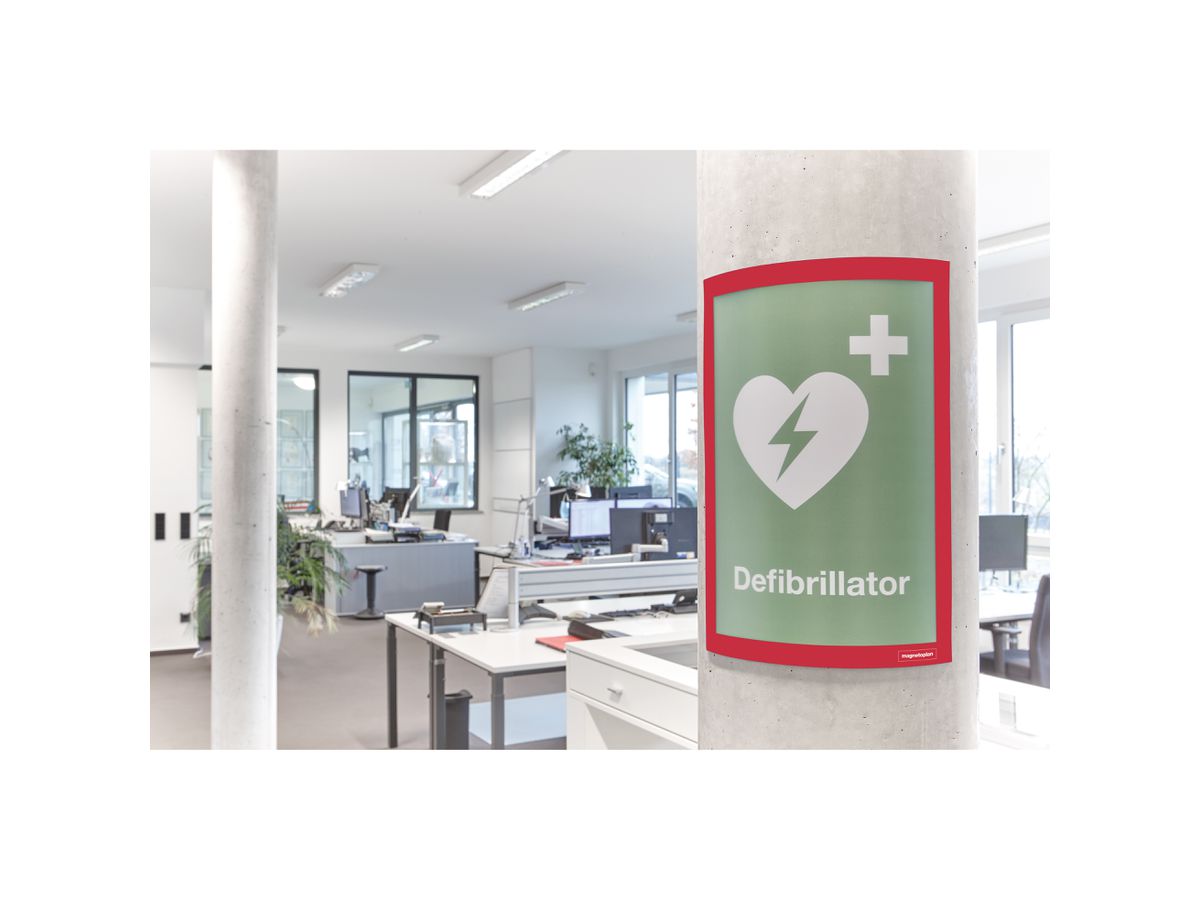 MAGNETOPLAN Magnetrahmen A4 1131906 selbstklebend, rot 2 Stk. (4013695064970)