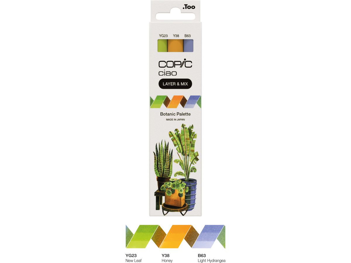 COPIC Marker Ciao 220750306 Botanic Palette 3 pezzi (4013695266770)