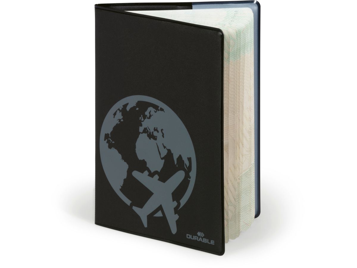 DURABLE Reisepasshülle RFID Secure 214401 schwarz 133x194mm (4005546990644)