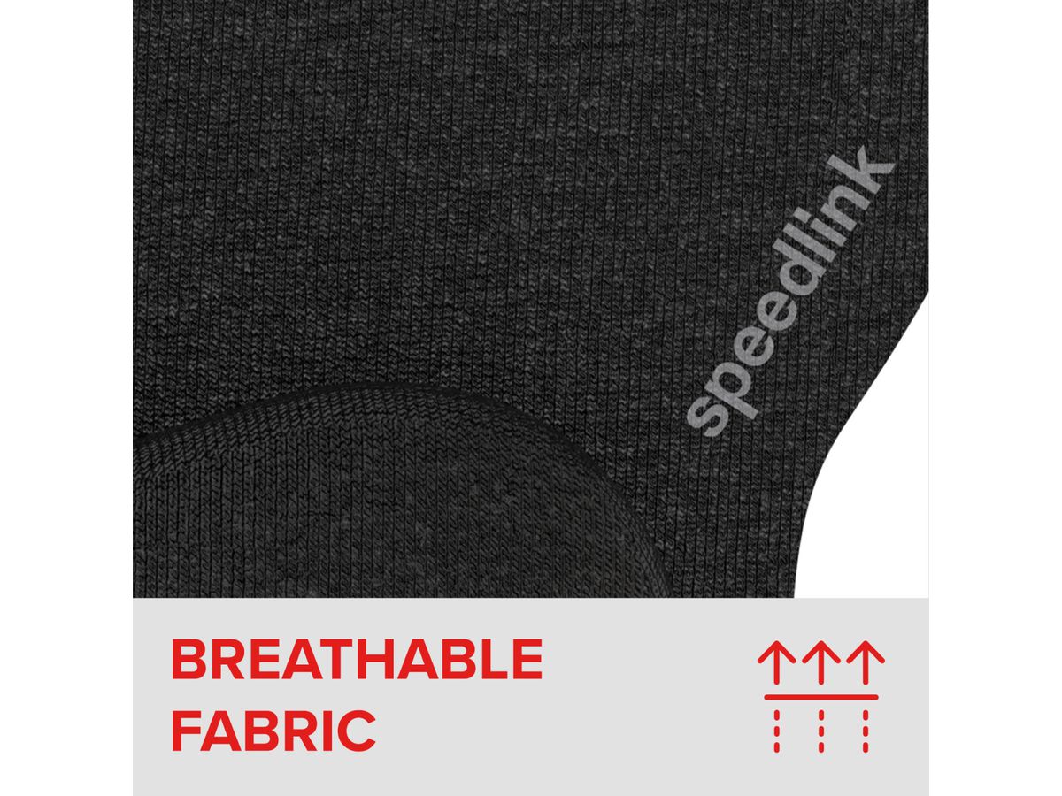 SPEEDLINK VELLU Memory Foam Mousepad SL-620805-BK Black (4027301858013)