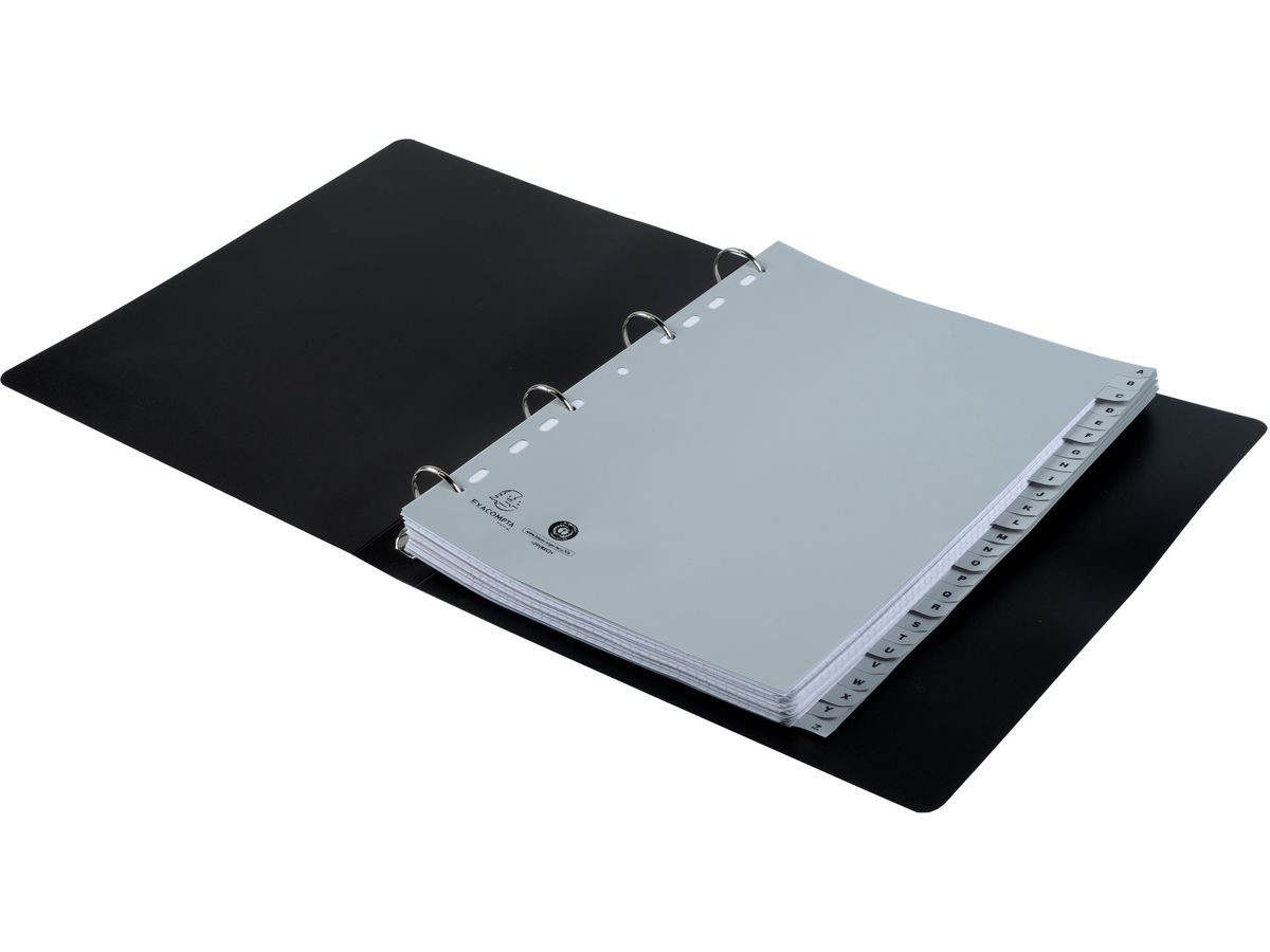 EXACOMPTA Registro PP A4 1726E grigio A-Z 26 pezzi (3130630017264)