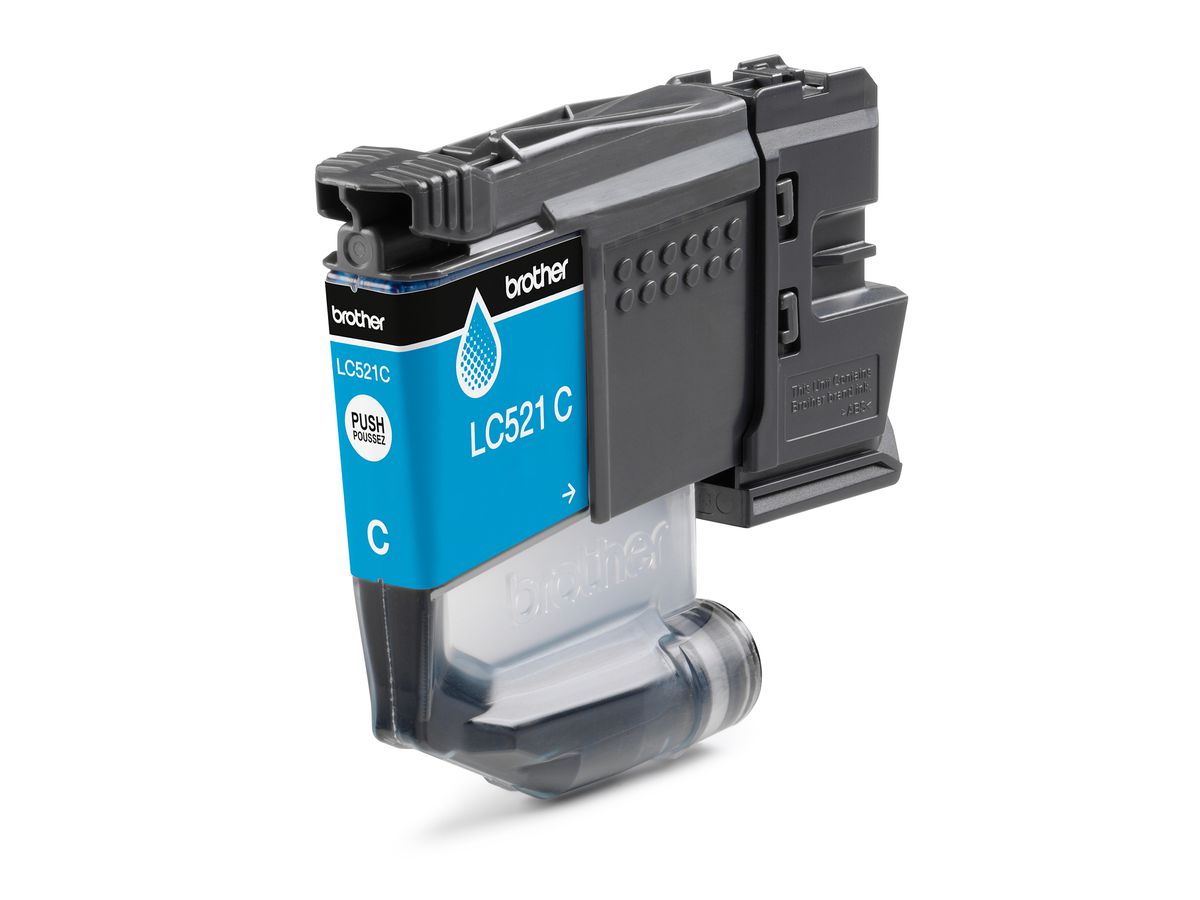 BROTHER Cart. d'inchiostro cyan LC-521C DCP-J1360DW 500 pagine (4977766839204)
