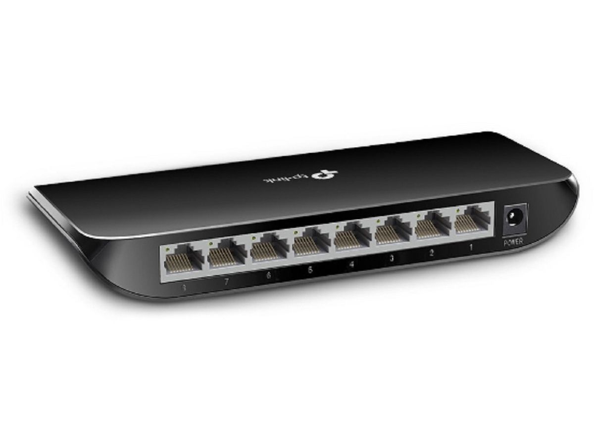 TP-LINK 8-Port-GB-Desktop-Switch TLSG1008D 10/100/1000 Mbit/s (6935364092313)