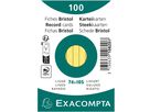 EXACOMPTA Schede rugoso A7 10820SE giallo 100 pzi. (3130639108208)