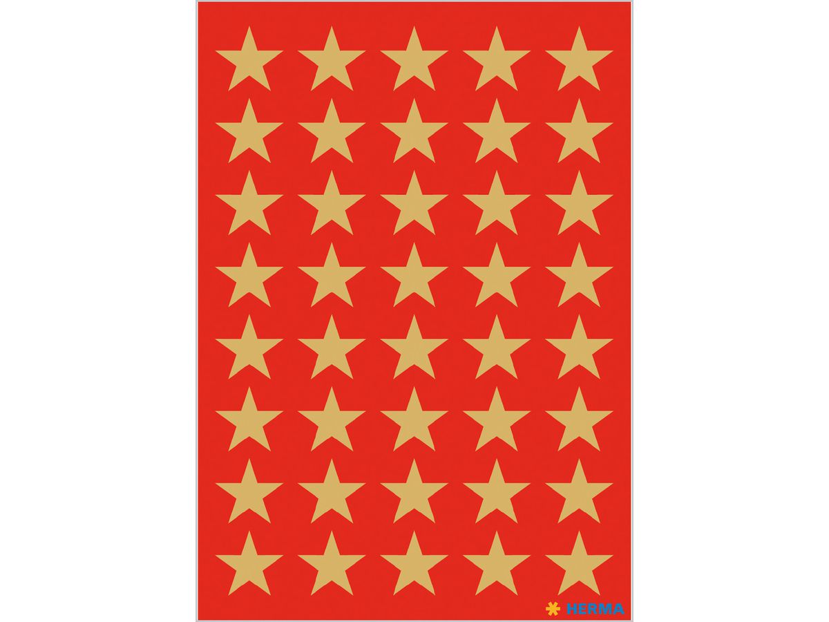 HERMA Sticker Stelle 13mm 3412 oro 120 Stück/3 Blatt (4008705034128)