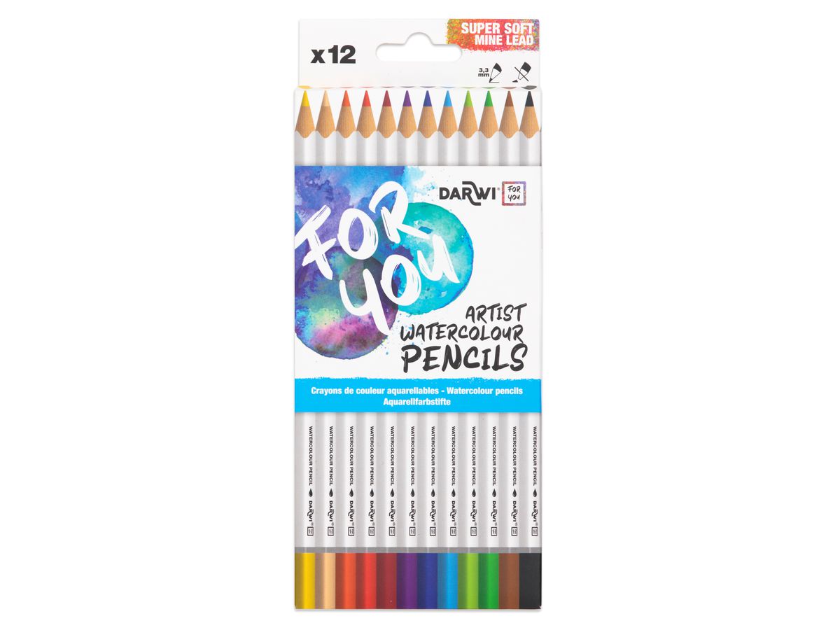 DARWI Crayons d'aquarelle DF2200012K01C 12 pièces (5411711463667)