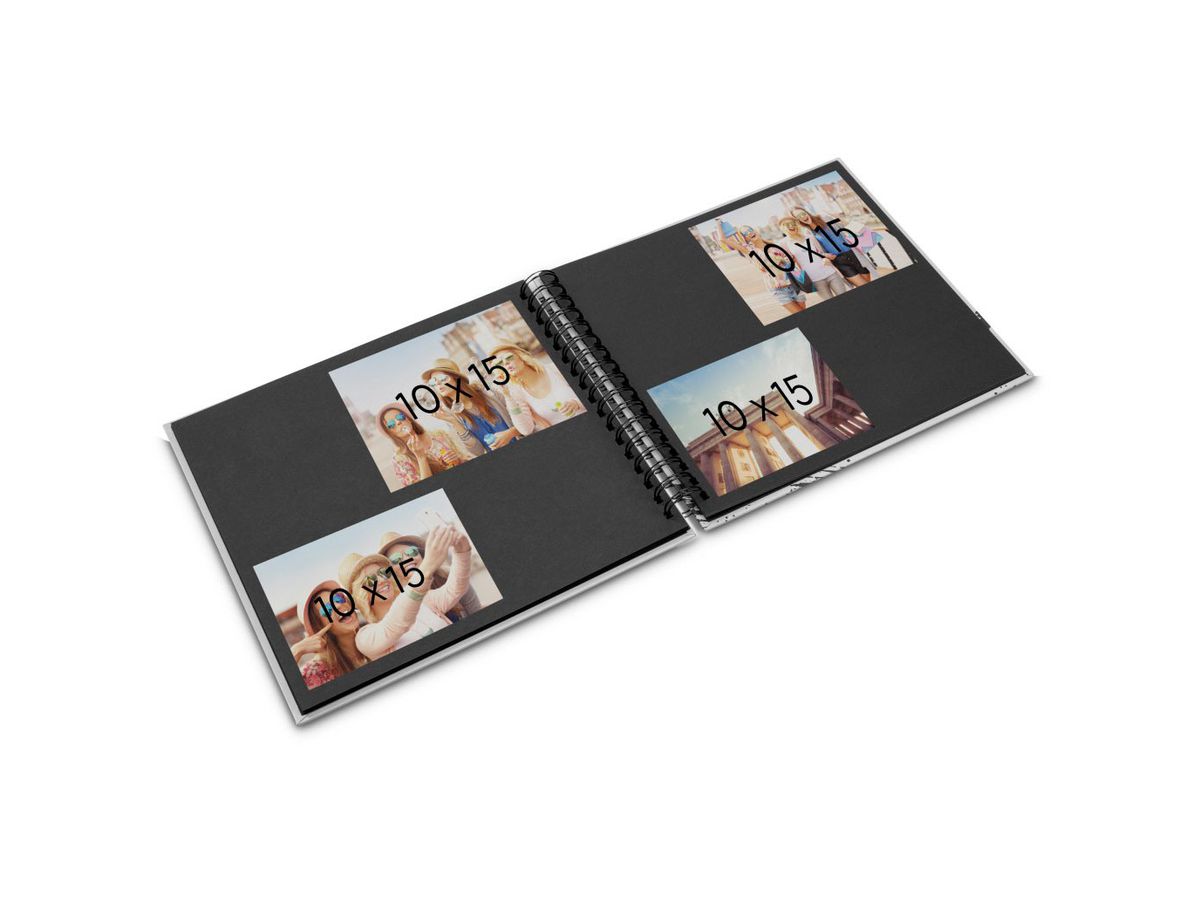 HAMA Album Fine Art 28x24cm 9834 new black 25 pages (4007249098344)