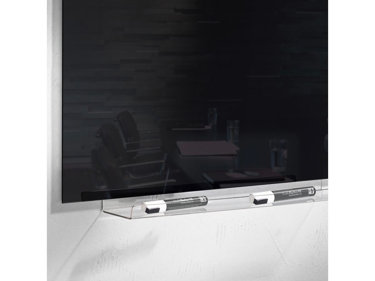 SIGEL Stifteschale 500x75x90mm GL198 Acryl, 3mm Klebestreifen (4004360850202)