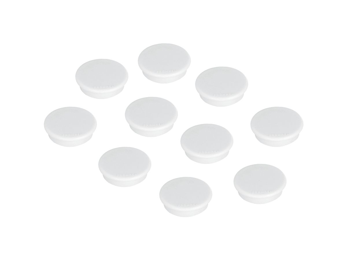 FRANKEN Haftmagnete 24mm HM20 09 weiss 10 Stück (4016946051897)