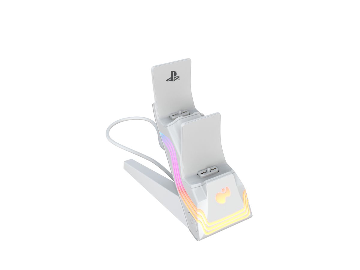 PDP AfterglowWAVE Dual Charger 052-022-WH PS5, White (0708056072568)