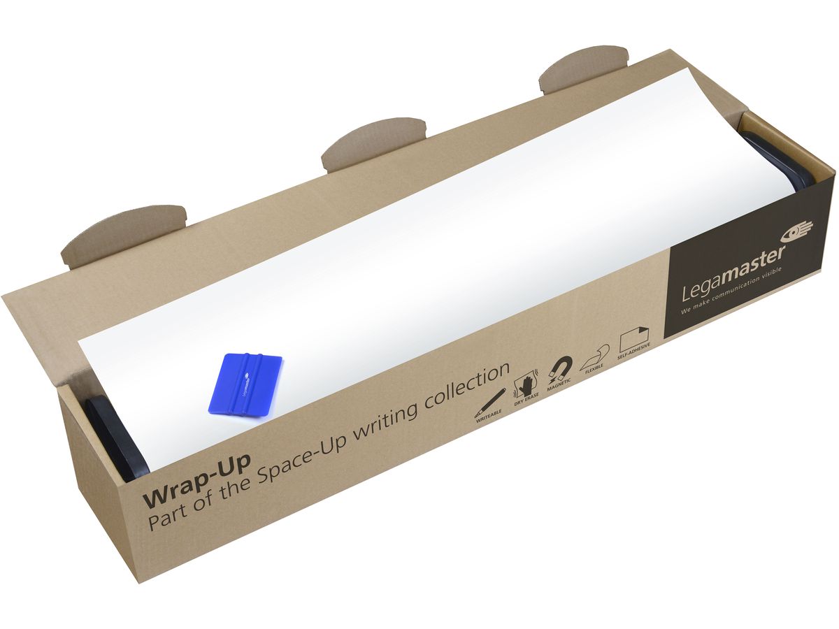 LEGAMASTER Whiteboard 101x300cm 7-106203 Wrap-UP Kunststoff / PVC frei (8713797087209)