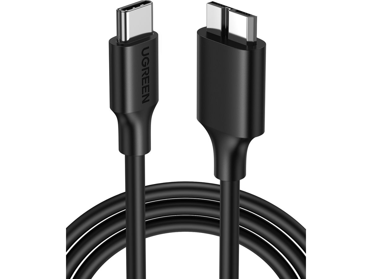 UGREEN USB-C to Micro B Cable 20103 1m, Black, (BB) (6957303821037)