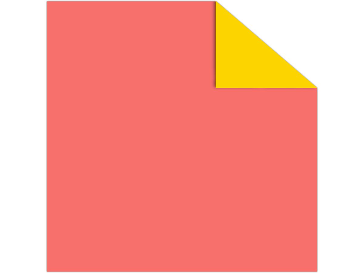 URSUS Dépliants Duo 15x15cm 22895599F neon 100 feuilles (4008525254188)