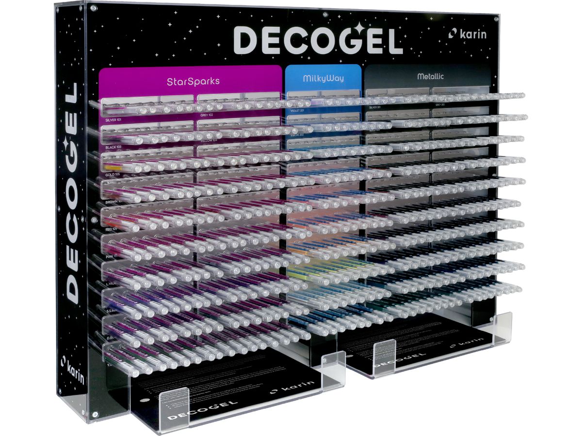 KARIN Gelpen DECOGEL 1.0 50 Colors 30C4 Display 400 Stück (5904446029555)