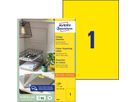 AVERY ZWECKFORM Etichette A4 3473 giallo 100 pezzi (4004182034736)