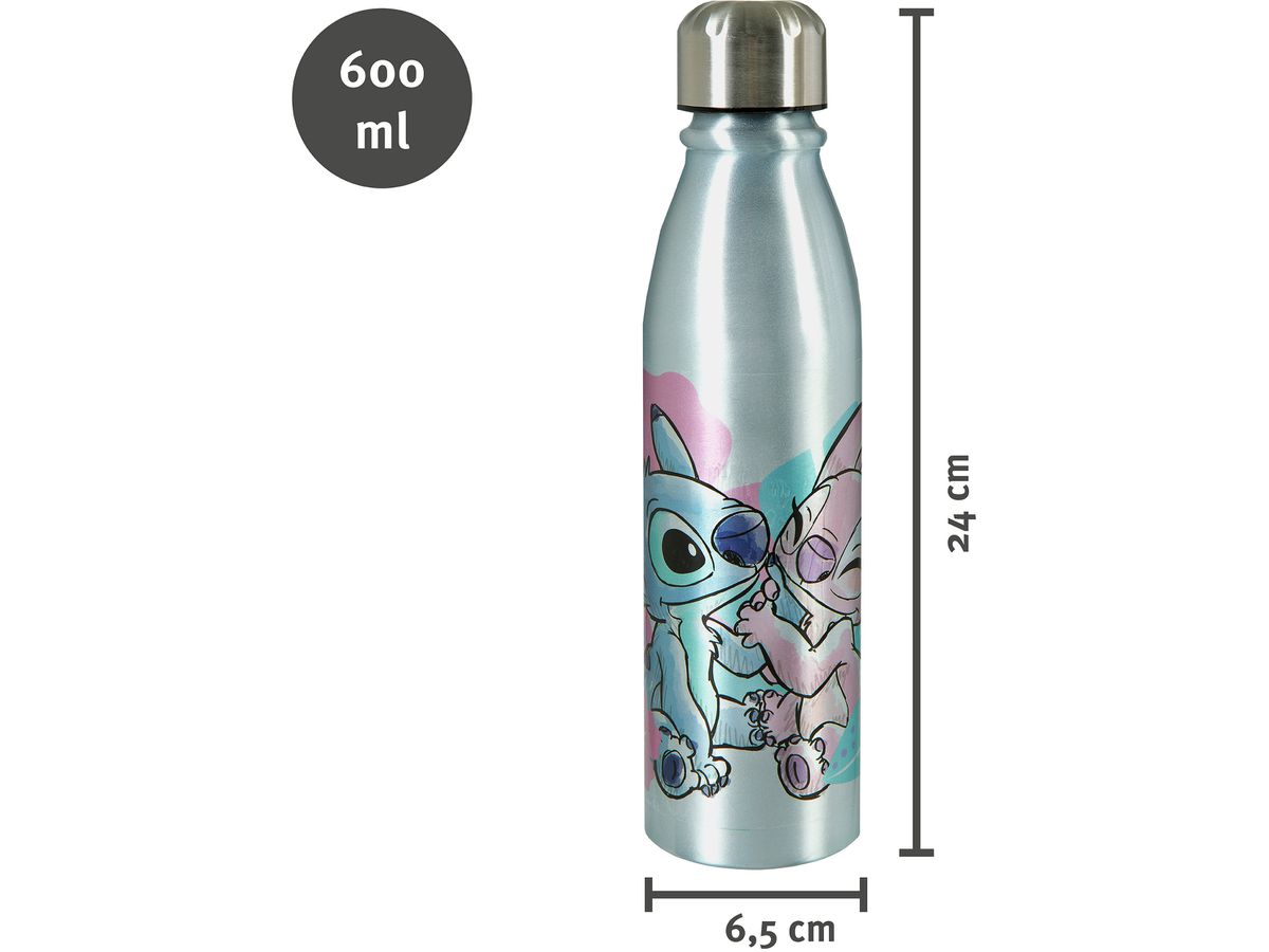 UNDERCOVER Bottiglia da bere Stitch 600ml STLI9897 Alluminio (4043946315353)