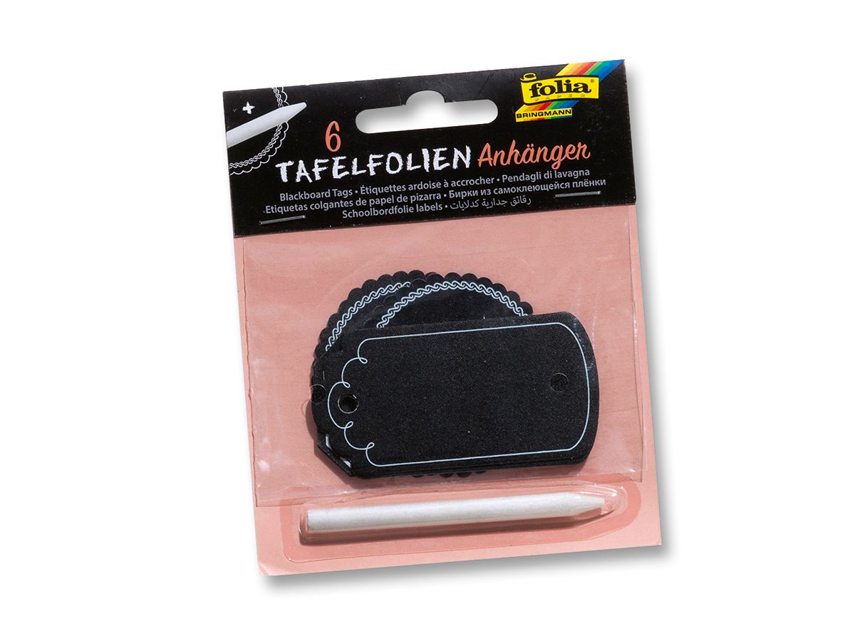 FOLIA Tafelfolie Anhänger 39101 mit Specksteinstift (4001868085297)
