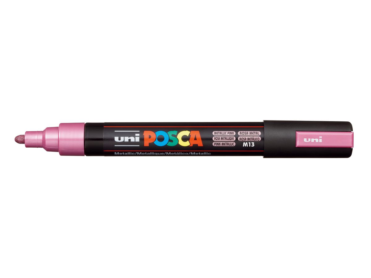 POSCA Marker 1.8-2.5mm PC5MMET.PINK Metal.rosa,R'spitze (4902778113585)