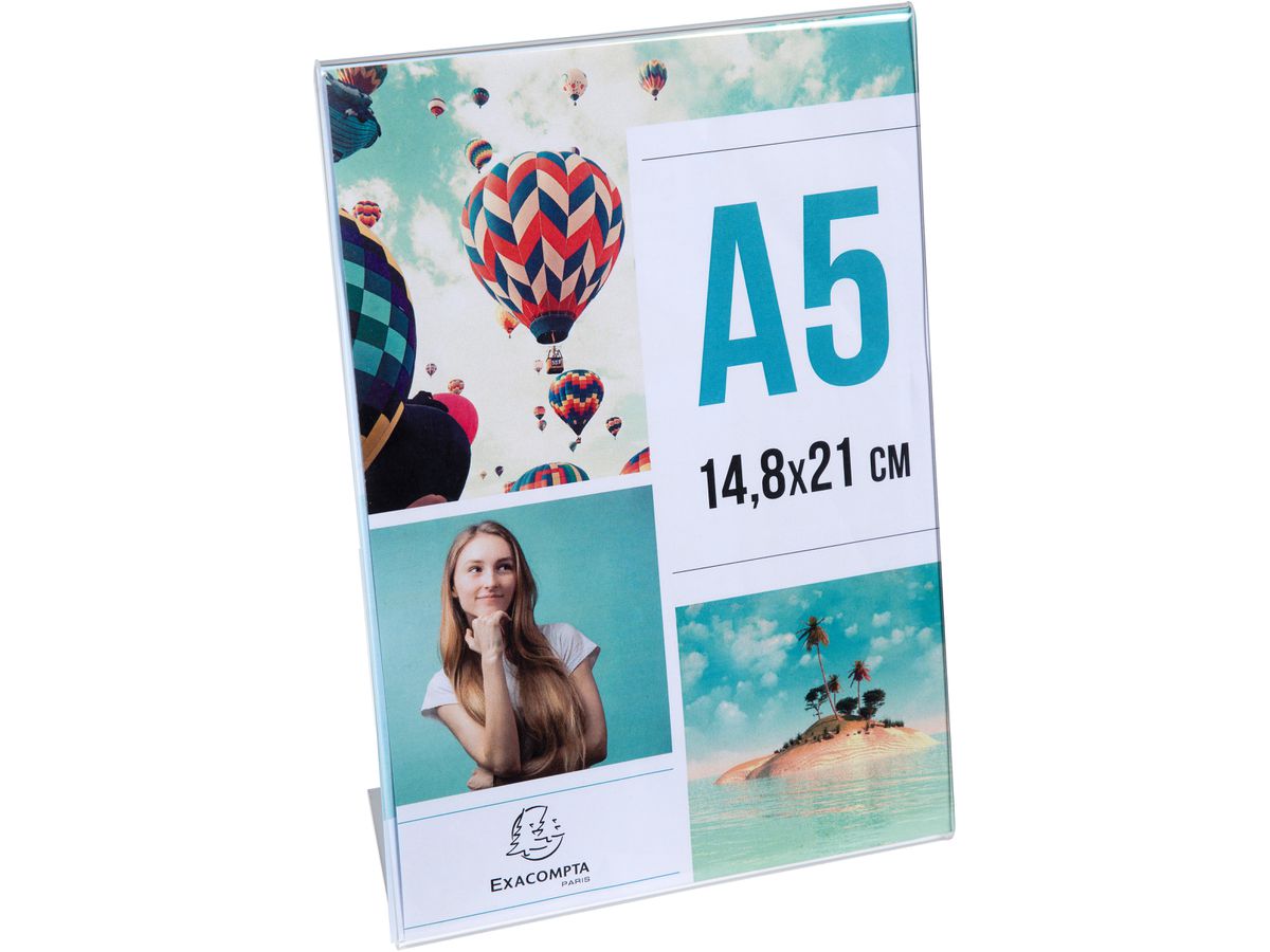 EXACOMPTA Supporto da tavolo A5 85058D trasparente alto/attraverso (9002493109254)