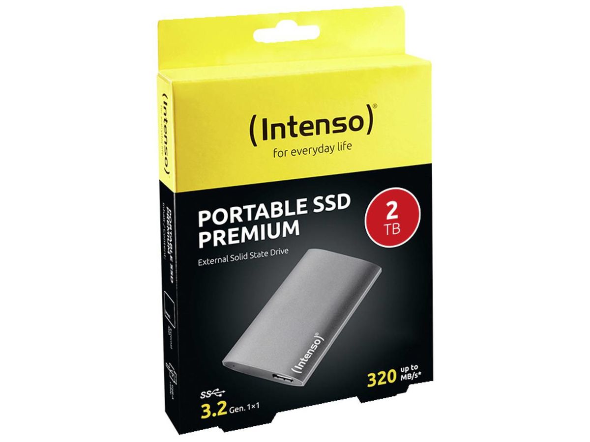 INTENSO External SSD Premium 2TB 3823470 USB 3.0 + Cable 1.8 inch (4034303032884)