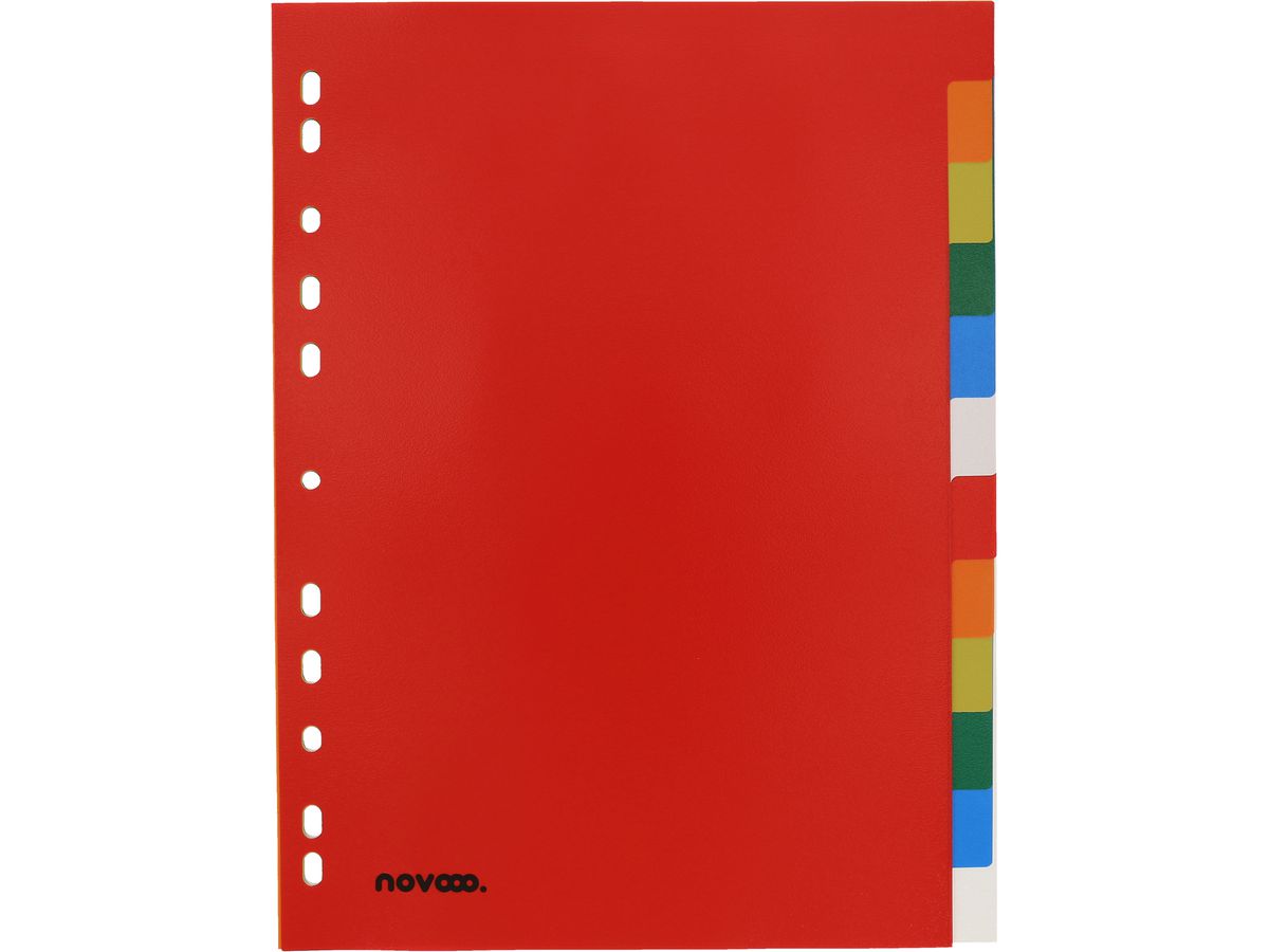 NOVOOO Registro PP A4 40984 multicoloro 12 pzi. (9010729032337)