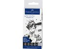 FABER-CASTELL Pitt Artist Pen Manga Mangaka 167124 schwarz 6 Stück (4005401671244)