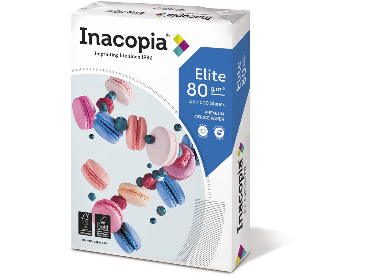 INACOPIA ELITE Papier à copier A3 88217752 80g, 500 feuilles (5602007106959)