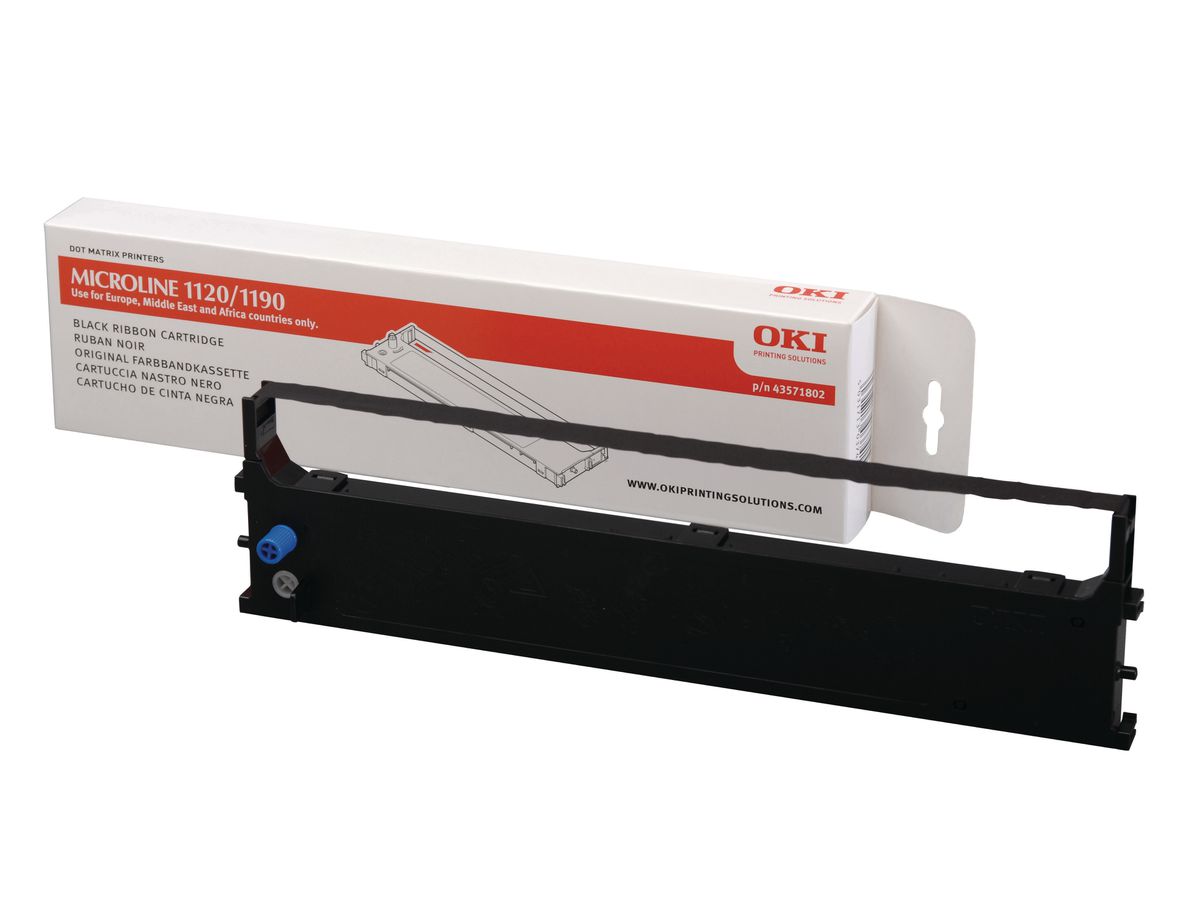 OKI Nastro inchiostrato nylon nero 43571802 ML 1120/1190 (5031713037415)