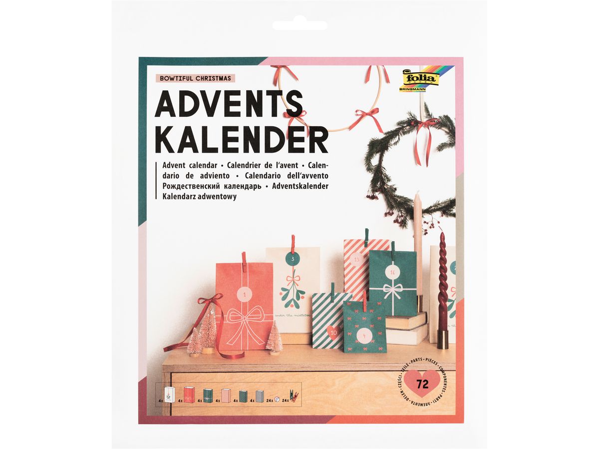 FOLIA Calendari Avvento 9399 Bowtiful Christmas (4001868140583)
