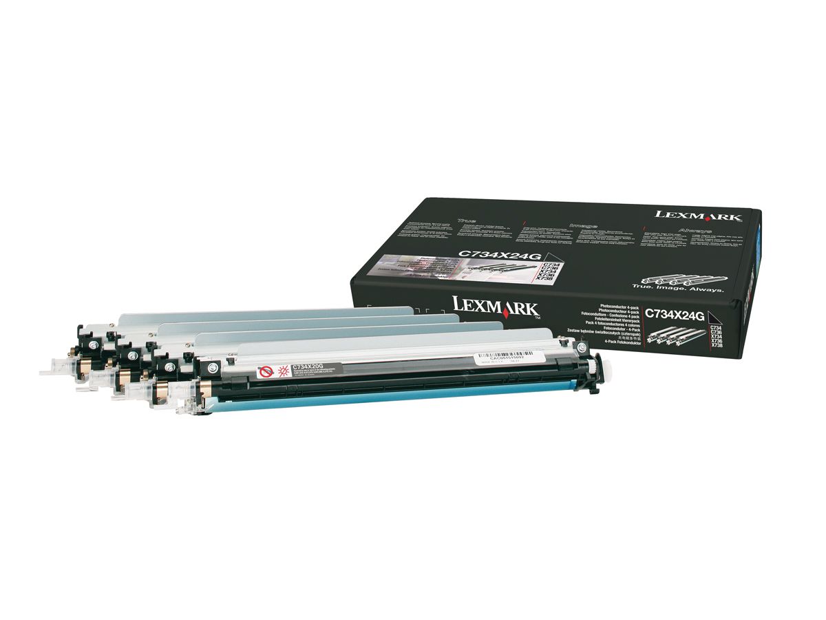 LEXMARK Photoconductor Unit 4 pcs. C734X24G C734/C736/X734 20'000 pages (0734646058964)