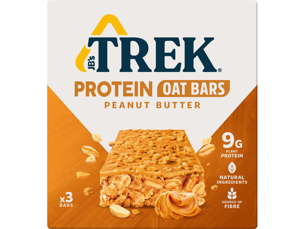 TREK Barrette proteiche di avena 10548 Peanut Butter 50g, 3 pz. (5060088709948)