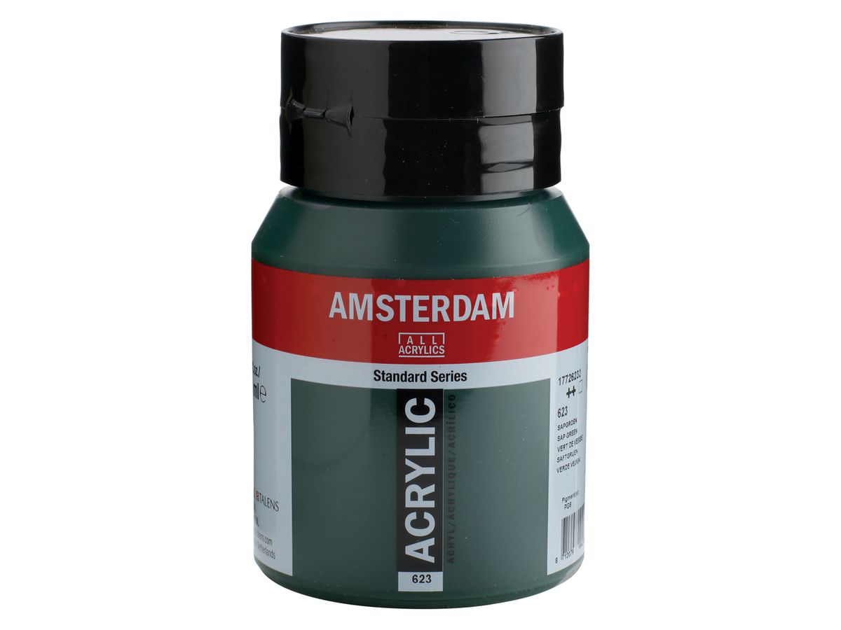 AMSTERDAM Peinture acrylique 500ml 17726232 bien vert 623 (8712079044336)