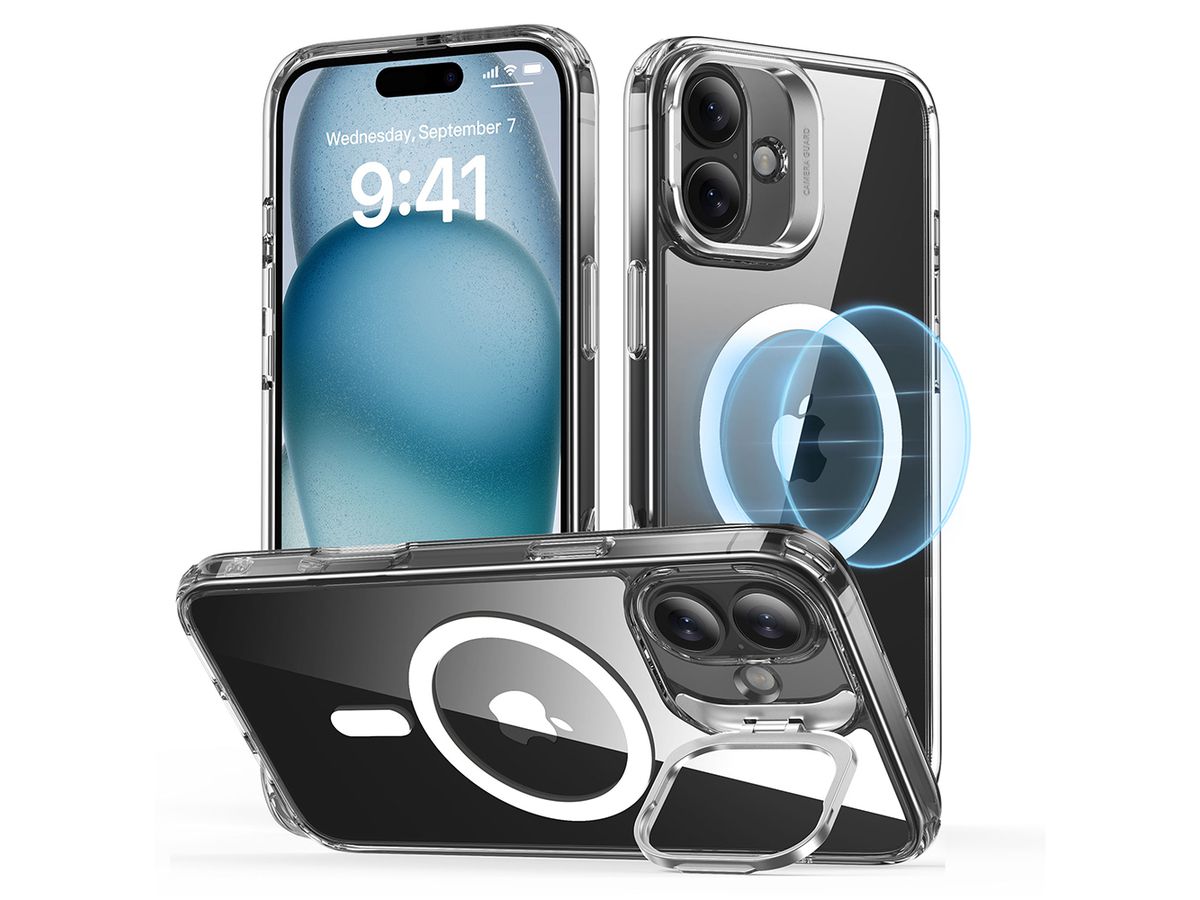 ESR Classic Hybrid Case MagSafe 1A74701 +Stand iPhone 16 Clear (4894240217436)