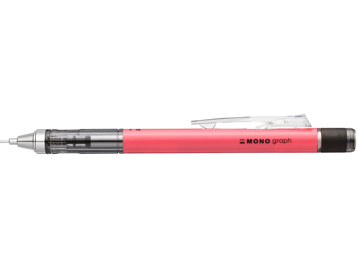 TOMBOW Porte-mine 0.7mm SH-MG83-R7 MONOgraph, neon rose (4901991545951)